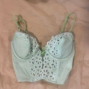 Light Green Lace Bustier